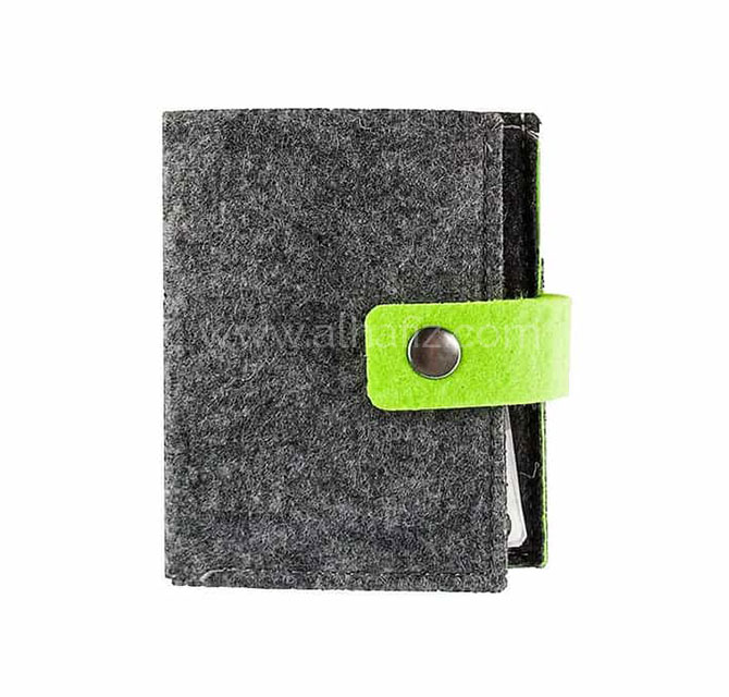 Eco-neutral Felt Cards Holder - Dark Grey